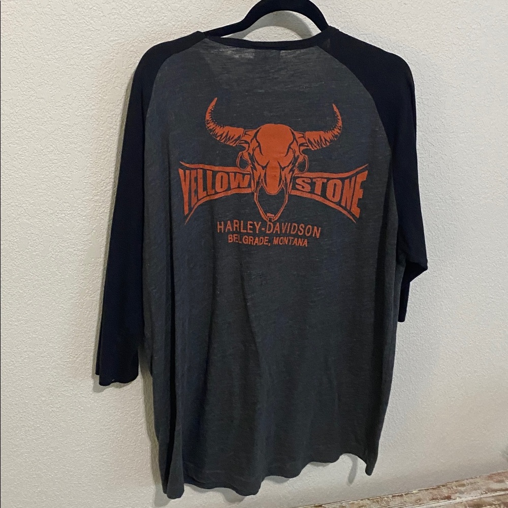 🏍️ Cool 3/4 sleeve Harley Davidson shirt from Belgrade MT.